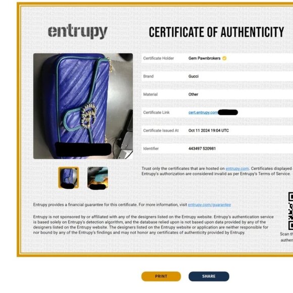 Gucci GG Marmont Small Shoulder Bag Blue Matelassé Leather - Picture 7 of 13